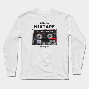 Old School Hip Hop cassette Long Sleeve T-Shirt